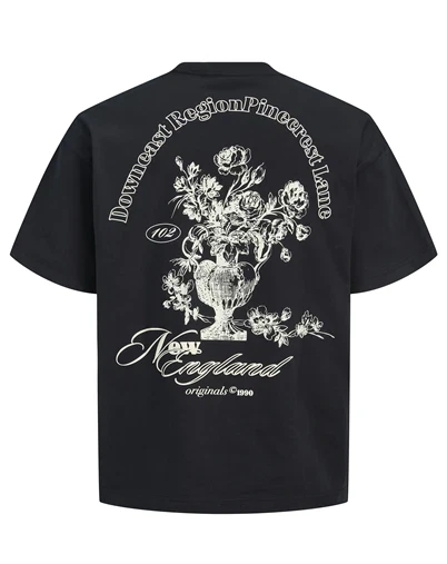 Jack & Jones - JORMaine Back Crew T-Shirt - Black 